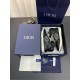 DIOR B27 High Top Sneakers Black Calfskin with Oblique Jacquard