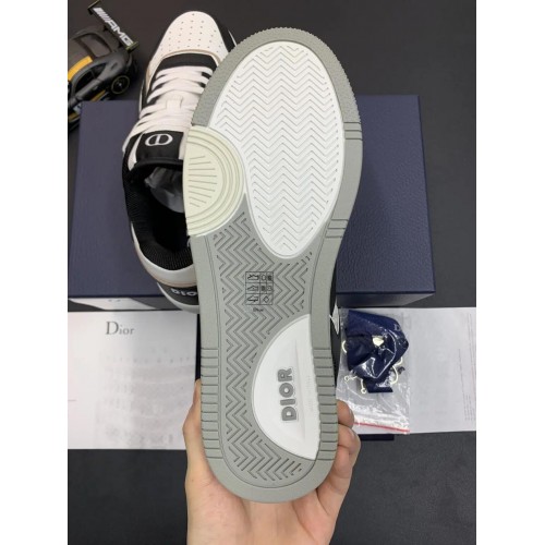 DIOR B27 Low Top Black White Beige Oblique Galaxy Sneakers