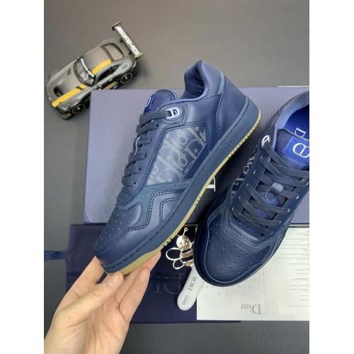 DIOR B27 Low Top Oblique Galaxy Sneakers | Blue