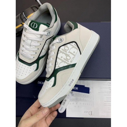 DIOR B27 Low Top Sneakers | Cream Green