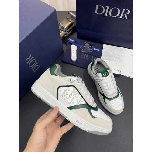 DIOR B27 Low Top Sneakers | Cream Green