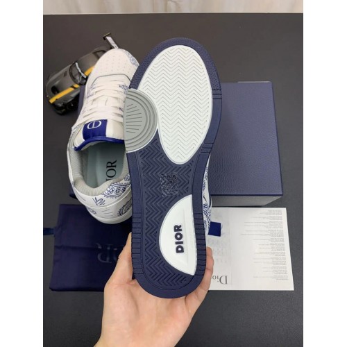 DIOR B27 Low Top Sneaker | CD Blue Paisley