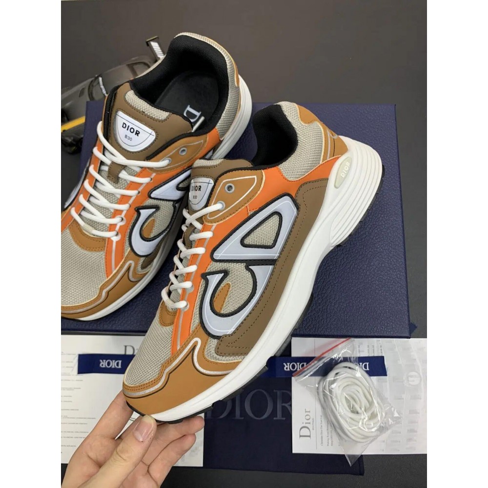 DIOR B30 Sneaker Cream & Orange