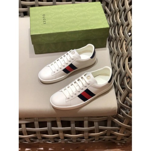 GUCCI Replica – Ace White Low Top Rep Sneakers For Men