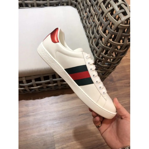 GUCCI Replica – White Ace Gucci Band Low Top Rep Sneakers