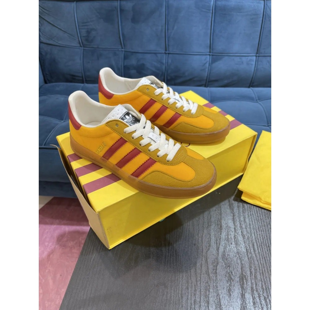 Adidas x Gucci Gazelle – Orange/Red Low Top Rep Sneakers