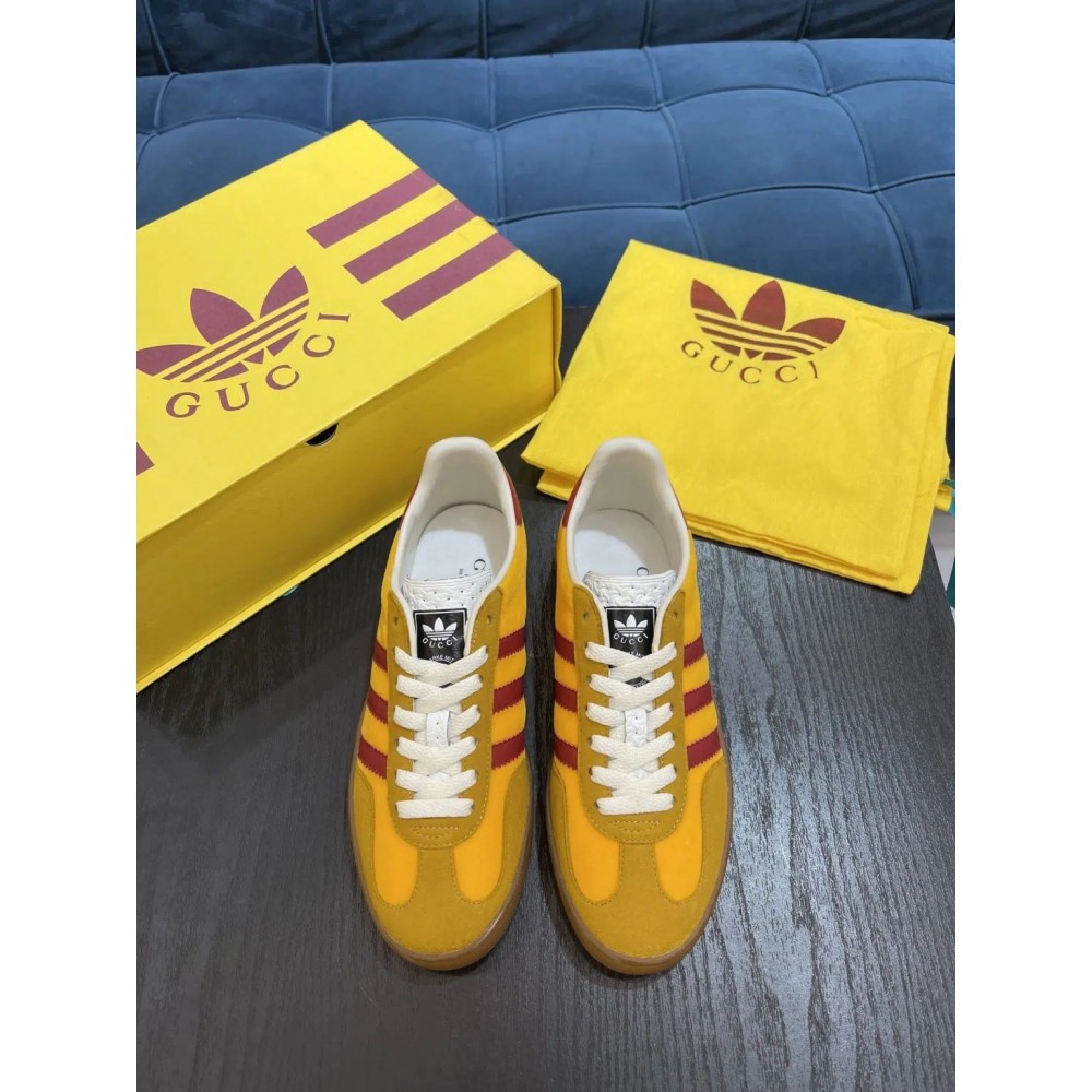 Adidas x Gucci Gazelle – Orange/Red Low Top Rep Sneakers