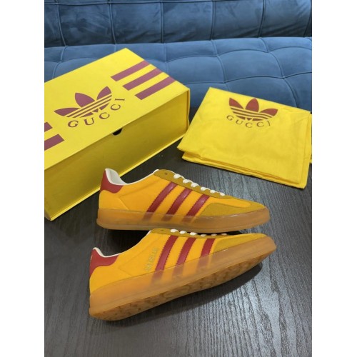 Adidas x Gucci Gazelle – Orange/Red Low Top Rep Sneakers