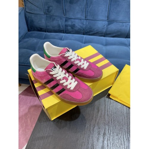 Adidas x Gucci Gazelle – Pink Low Top Rep Sneakers