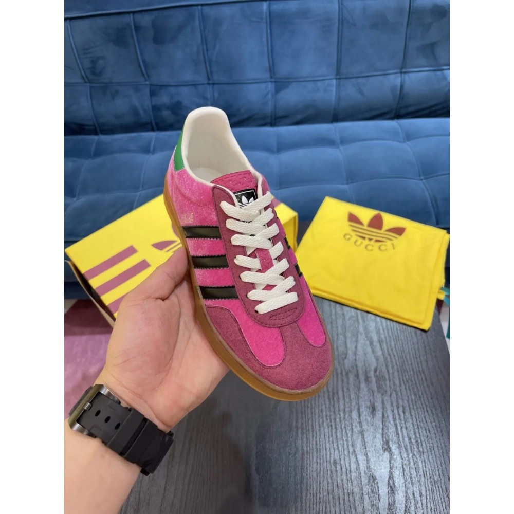 Adidas x Gucci Gazelle – Pink Low Top Rep Sneakers