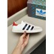 Adidas x Gucci Gazelle W – White Low Top Rep Sneakers