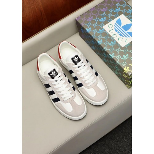 Adidas x Gucci Gazelle W – White Low Top Rep Sneakers