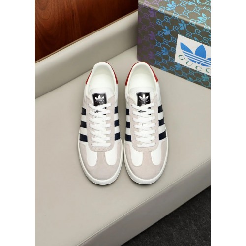 Adidas x Gucci Gazelle W – White Low Top Rep Sneakers