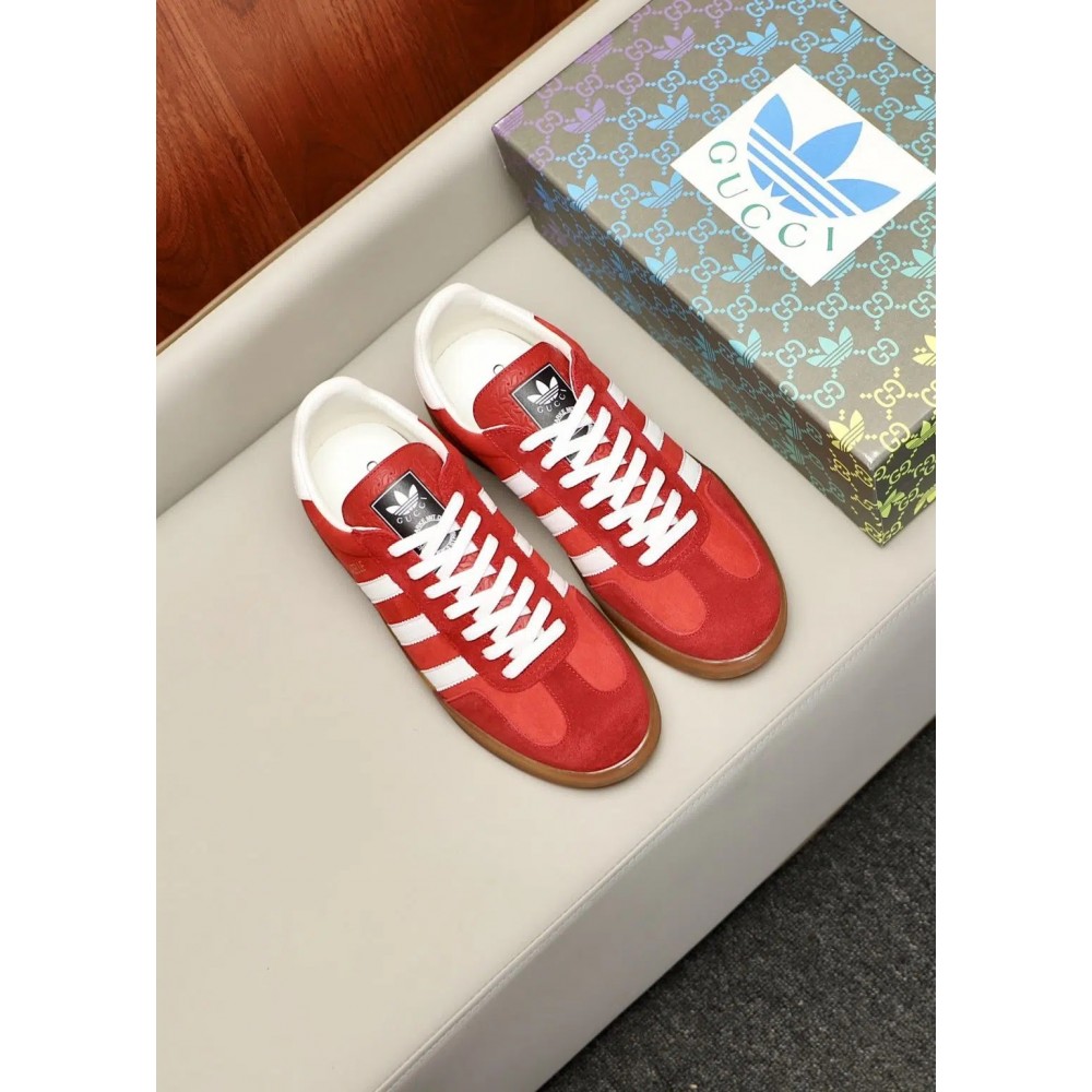Adidas x Gucci Gazelle – Red Low Top Rep Sneakers