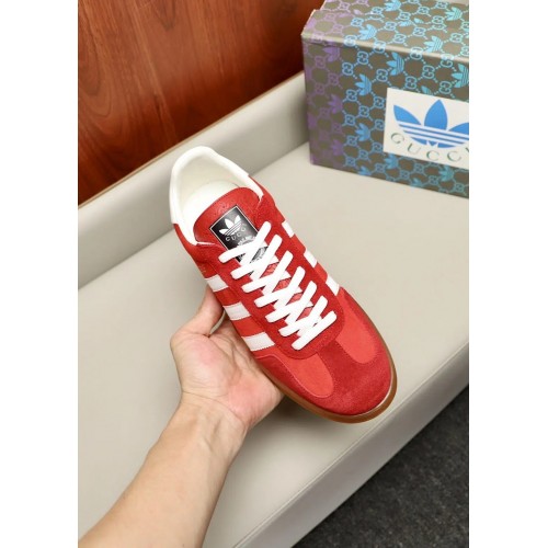 Adidas x Gucci Gazelle – Red Low Top Rep Sneakers