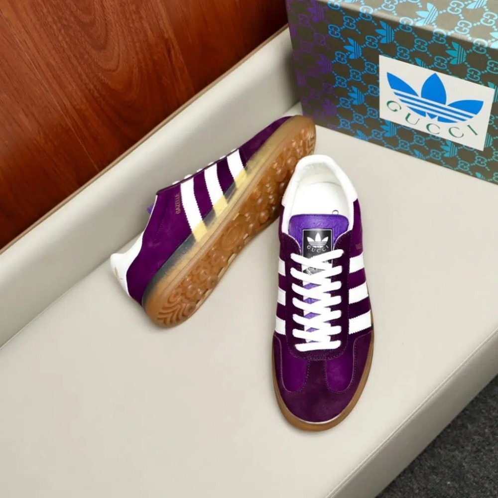 Adidas x Gucci Gazelle – Purple Low Top Rep Sneakers