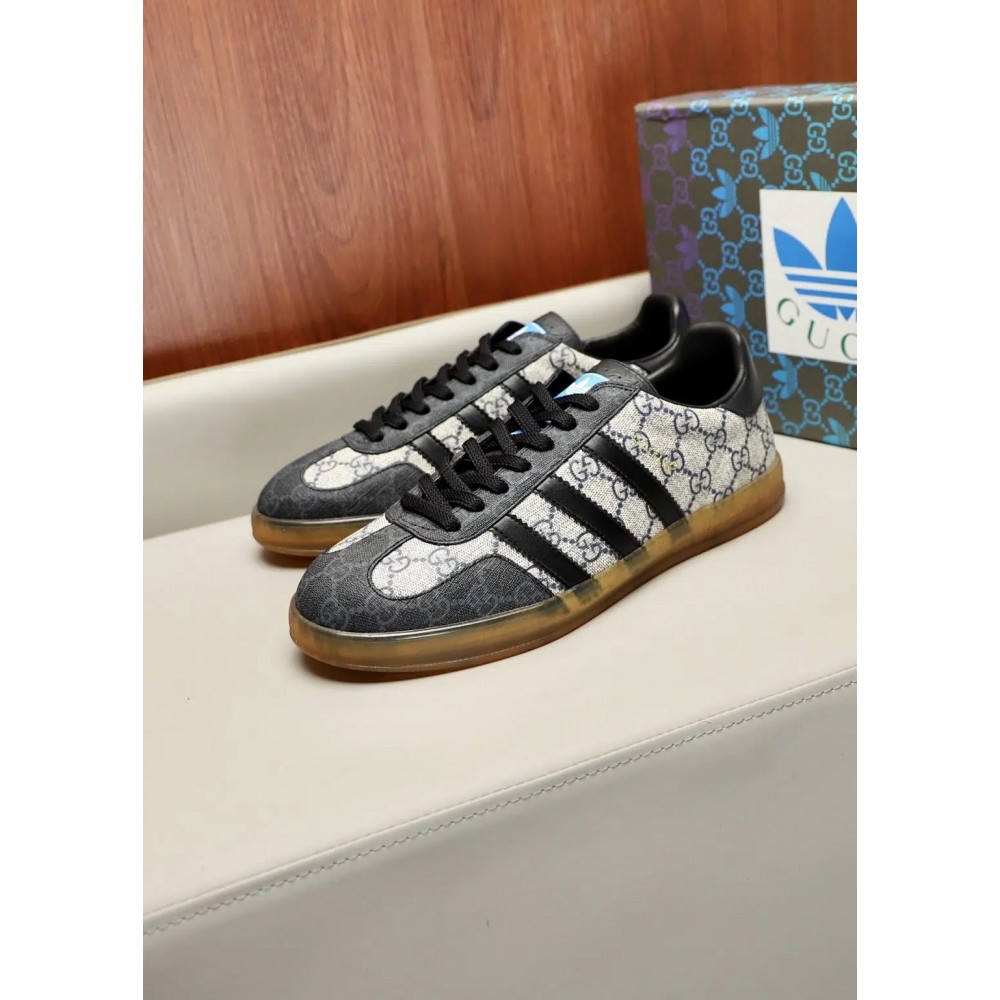 Adidas x Gucci Gazelle – Grey Low Top Rep Sneakers