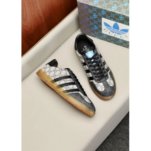 Adidas x Gucci Gazelle – Grey Low Top Rep Sneakers