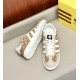 Adidas x Gucci Gazelle – Gold/White Low Top Rep Sneakers