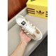 Adidas x Gucci Gazelle – Gold/White Low Top Rep Sneakers