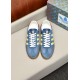 Adidas x Gucci Gazelle – Blue/Yellow Low Top Rep Sneakers