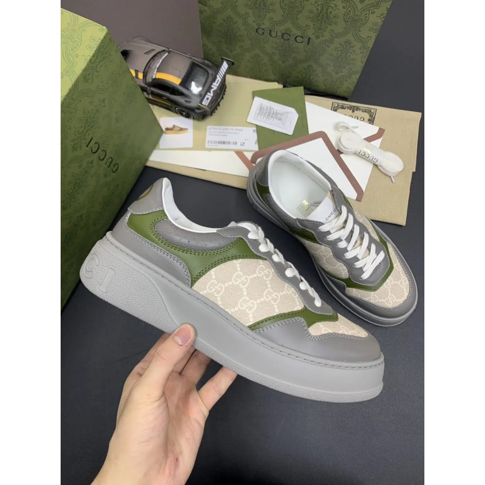 Gucci GG – Green Low Top Replica Sneakers for Men
