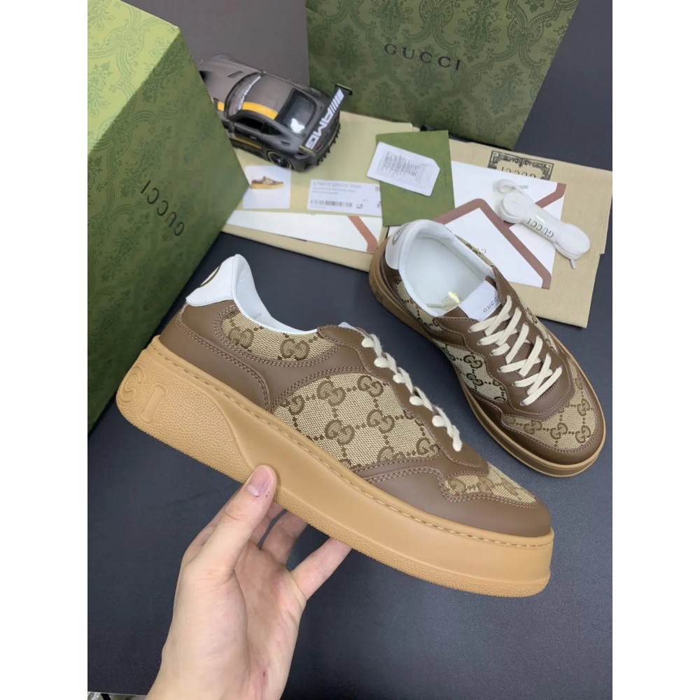 Gucci GG – Brown Low Top Replica Sneakers for Men