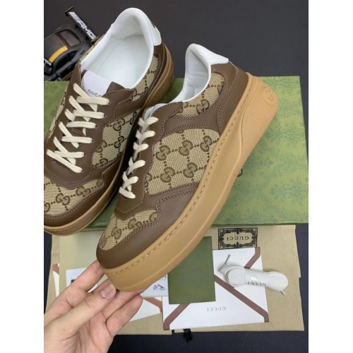 Gucci GG – Brown Low Top Replica Sneakers for Men