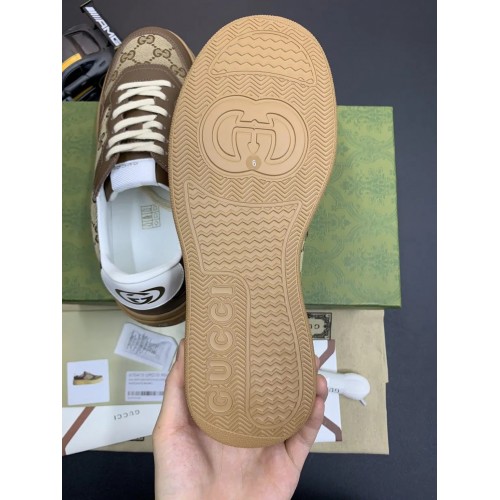 Gucci GG – Brown Low Top Replica Sneakers for Men