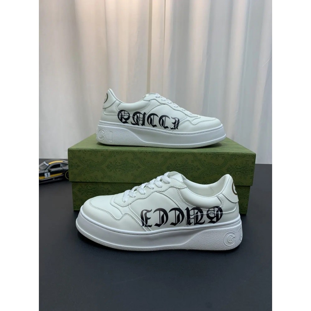 Gucci GG – White Gucci Logo Low Top Replica Sneakers