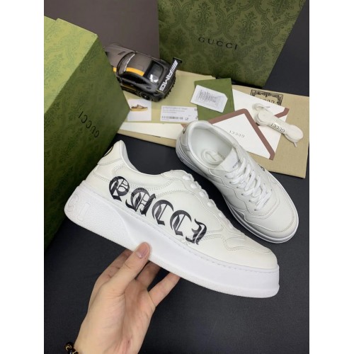 Gucci GG – White Gucci Logo Low Top Replica Sneakers