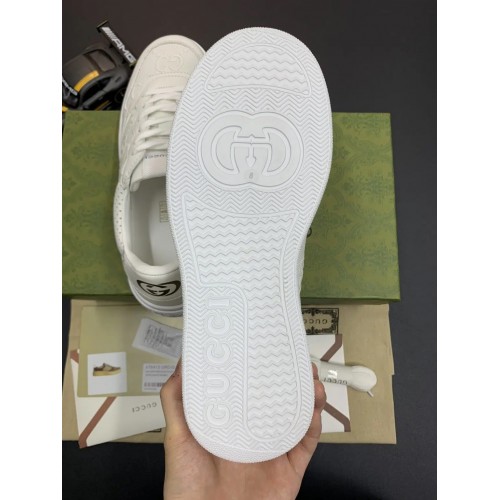 Gucci GG – Pure White Low Top Replica Sneakers for Men