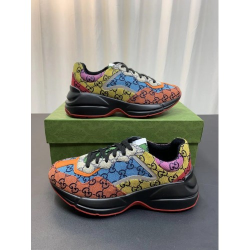 Gucci Rhyton Rep Sneaker – GG Multicolor Black