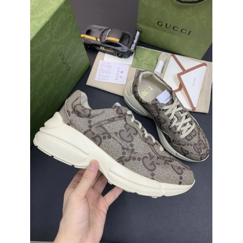 Gucci Rhyton Low Top Rep Sneaker – Brown