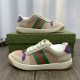 Gucci Screener Sneakers | Green Tan Purple