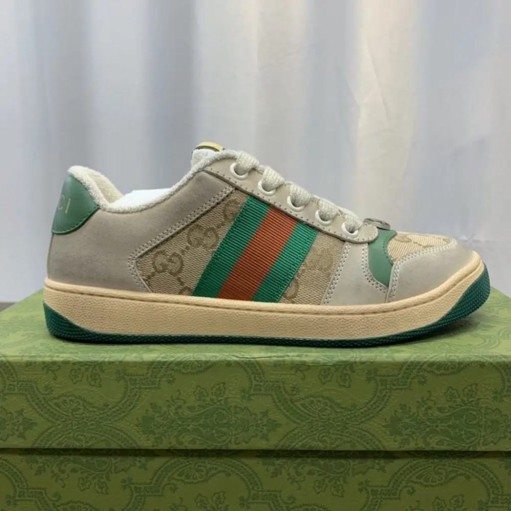 Gucci Dirty Screener Sneakers | Green