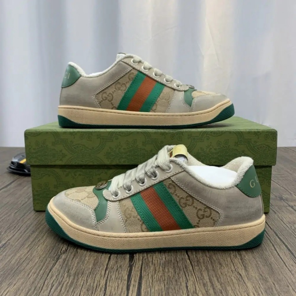 Gucci Dirty Screener Sneakers | Green