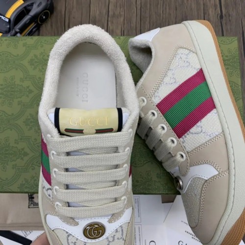 Gucci Screener Sneakers | Tan White