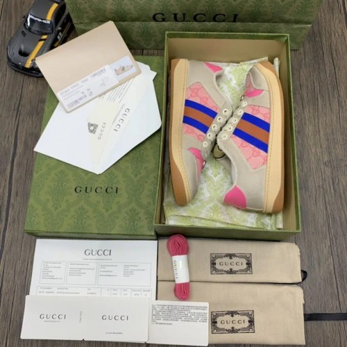 Gucci Screener Sneakers | Pink Blue