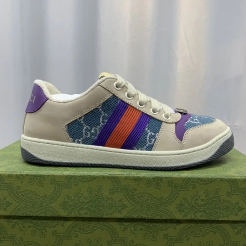 High Quality Gucci Screener Sneakers | Purple for Womens