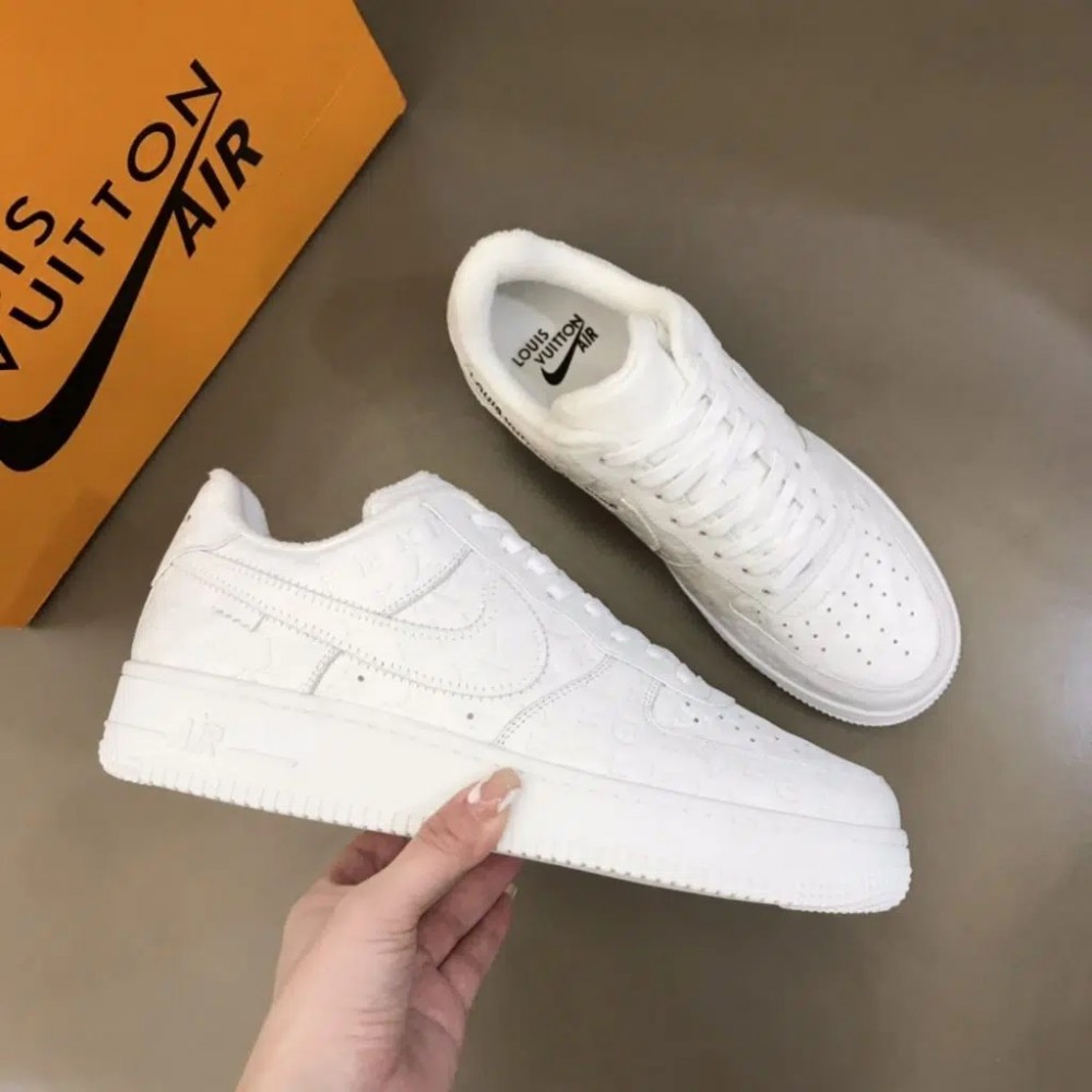 Louis Vuitton x Nike Air Force 1 Sneaker Reps (Pure White)