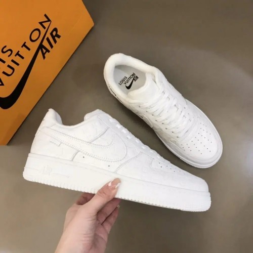 Louis Vuitton x Nike Air Force 1 Sneaker Reps (Pure White)