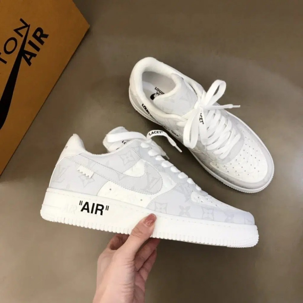 Louis Vuitton x Nike Air Force 1 Sneaker Reps (Mono White)