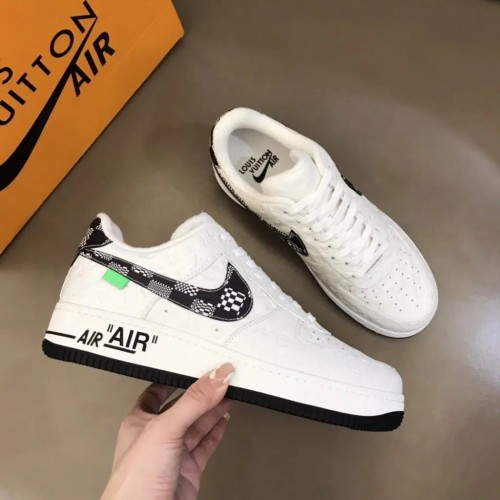 Louis Vuitton x Nike Air Force 1 Sneaker Reps (Black & White)