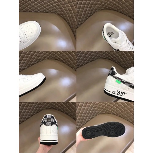 Louis Vuitton x Nike Air Force 1 Sneaker Reps (Black & White)