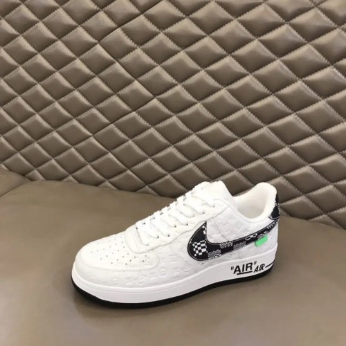 Louis Vuitton x Nike Air Force 1 Sneaker Reps (Black & White)