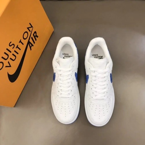 Louis Vuitton x Nike Air Force 1 Sneaker Reps (Blue & White)