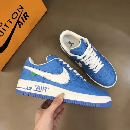 Louis Vuitton x Nike Air Force 1 Rep (Blue & White Team Royal)