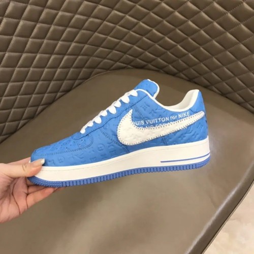 Louis Vuitton x Nike Air Force 1 Rep (Blue & White Team Royal)