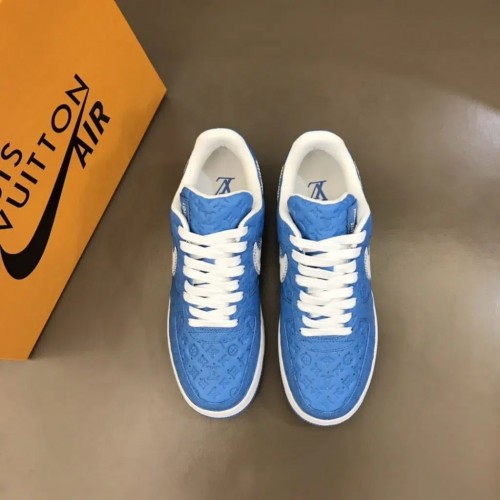 Louis Vuitton x Nike Air Force 1 Rep (Blue & White Team Royal)